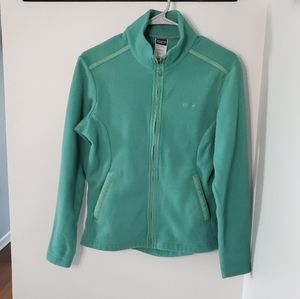 Green Blue Patagonia Zip Up Fleece Jacket